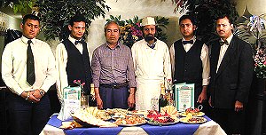 Staff at the Bilash Tandoori Restaurant